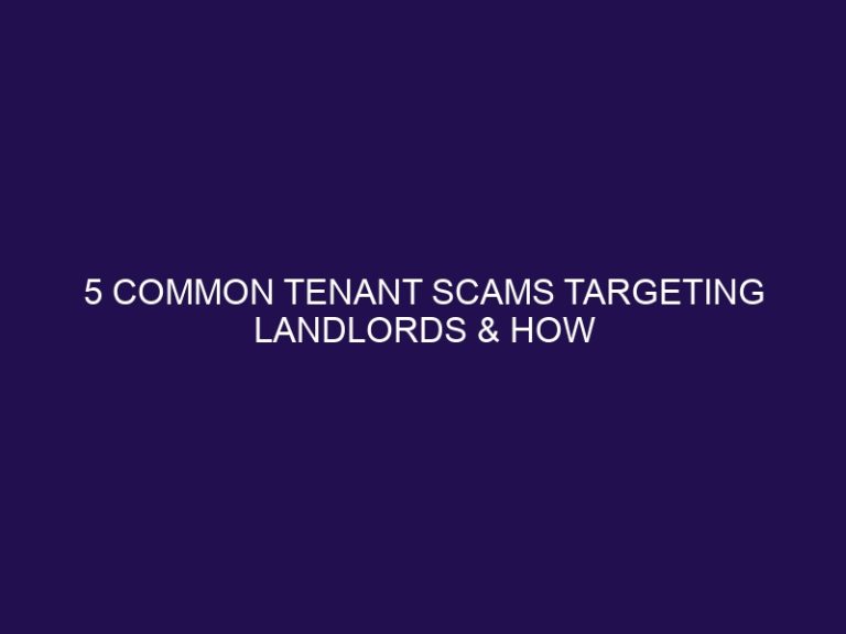 5 common tenant scams targeting landlords & how to avoid them