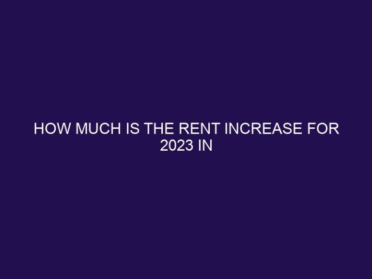 How much is the rent increase for 2023 in Manitoba?