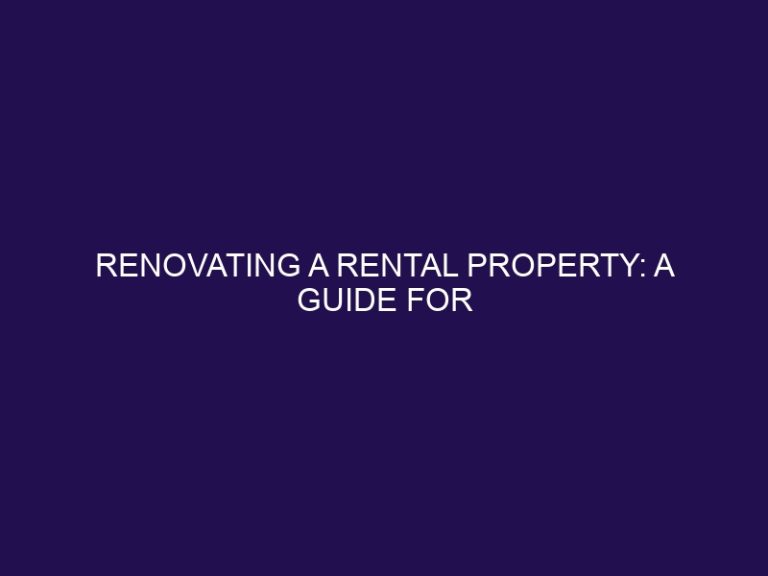 Renovating a rental property: A guide for Canadian landlords