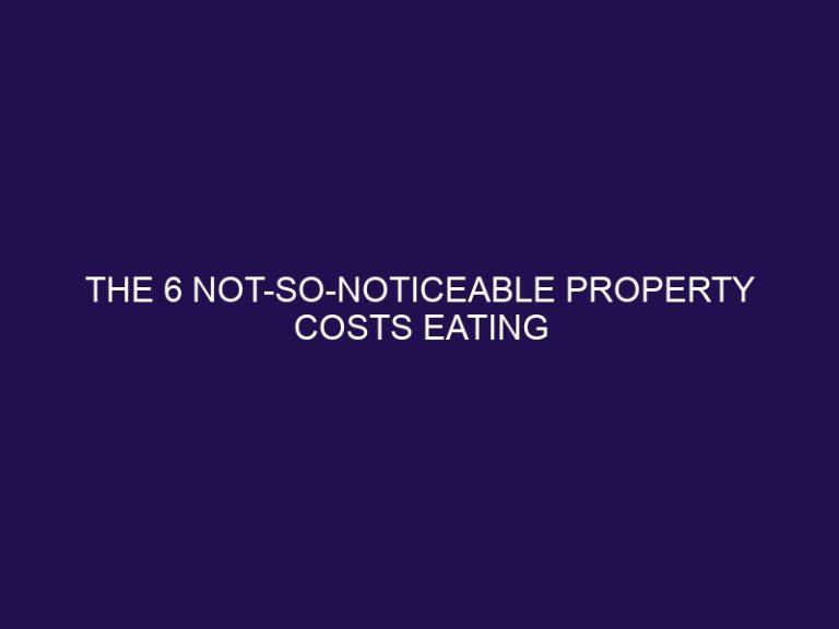 The 6 Not-So-Noticeable Property Costs Eating Your Rental Profits